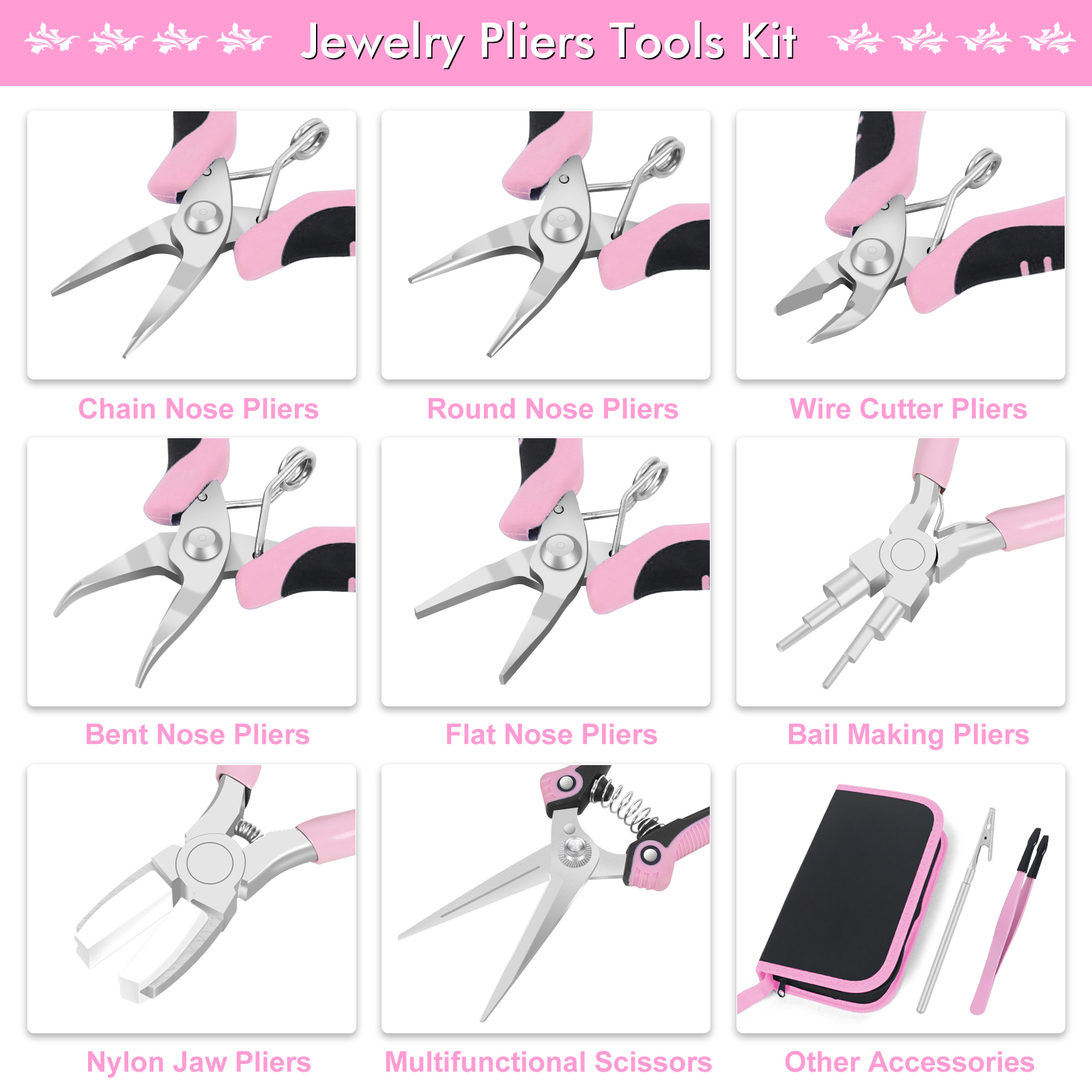 NEWACALOX Mini Jewelry Pliers  - مراجعة Jewelry Making Needle Nose Pliers وسعره