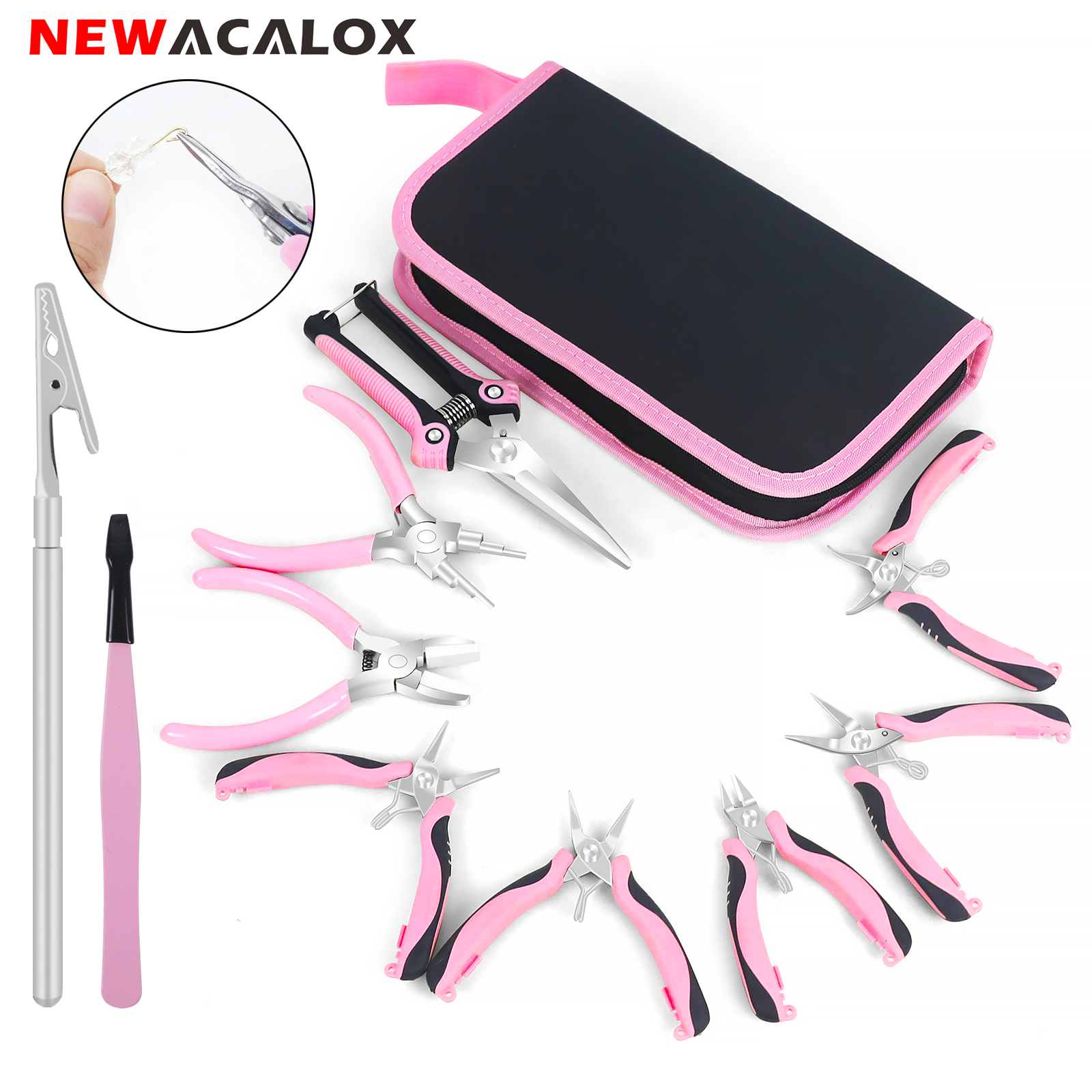 NEWACALOX Mini Jewelry Pliers  - مراجعة Jewelry Making Needle Nose Pliers وسعره