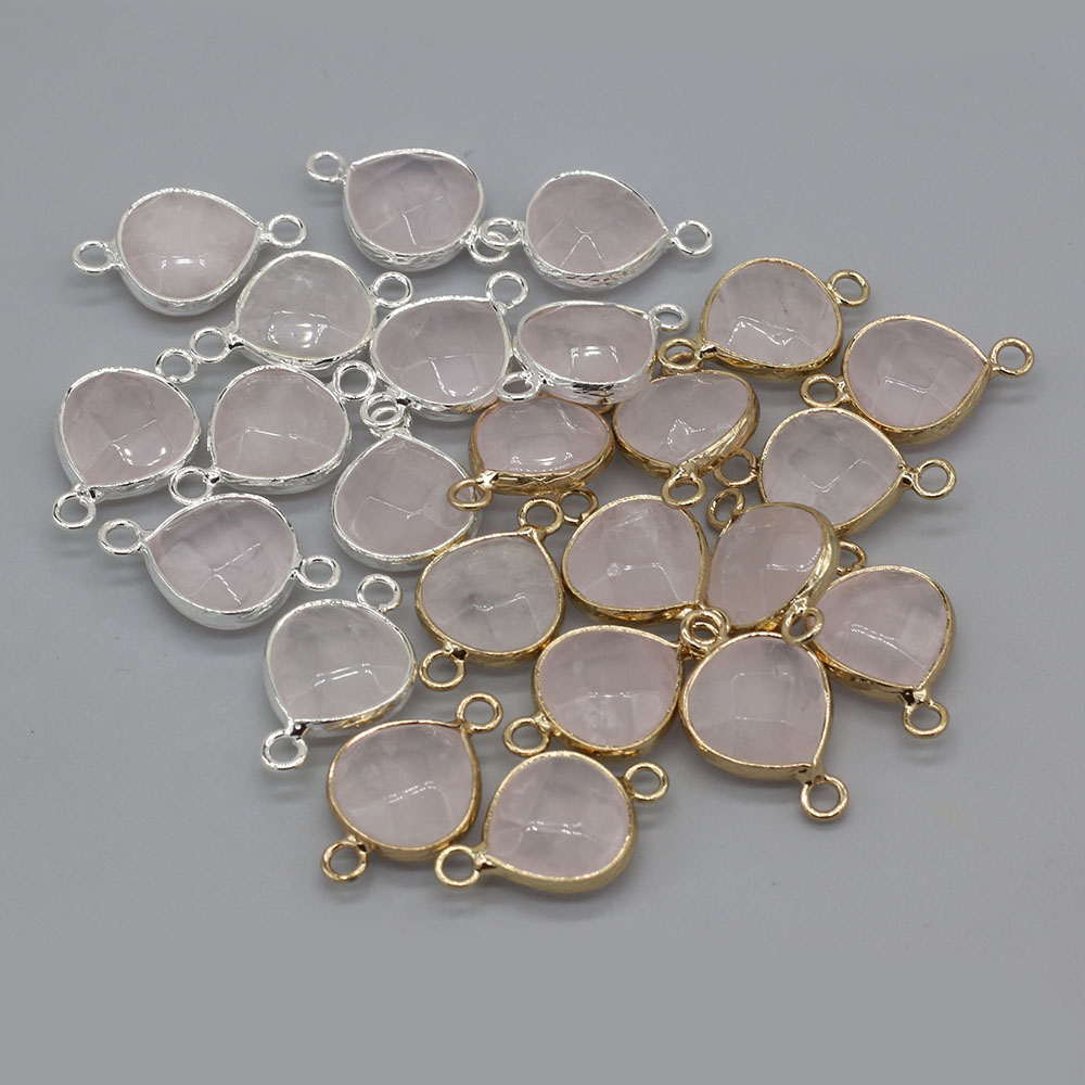 2pcs Natural Stone Connectors  - مراجعة Jewelry Making Stones وسعره