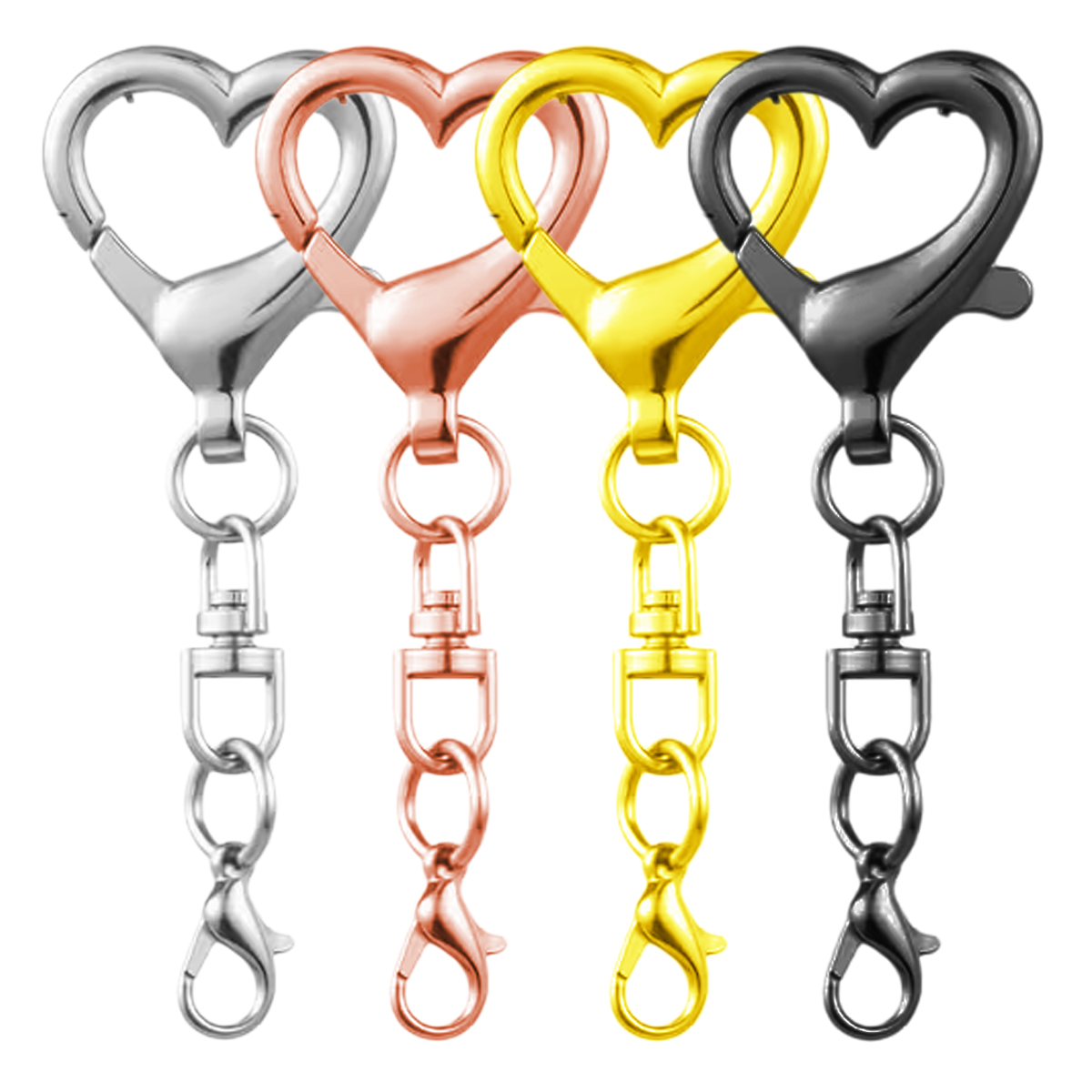 5/15/30Pcs Heart Shaped Swivel - مراجعة Jewelry Making Hardware وسعره