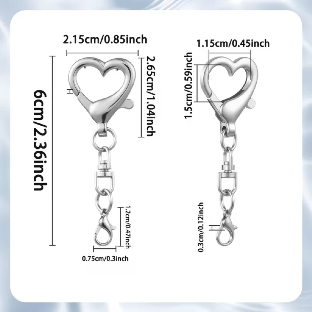 5/15/30Pcs Heart Shaped Swivel - مراجعة Jewelry Making Hardware وسعره