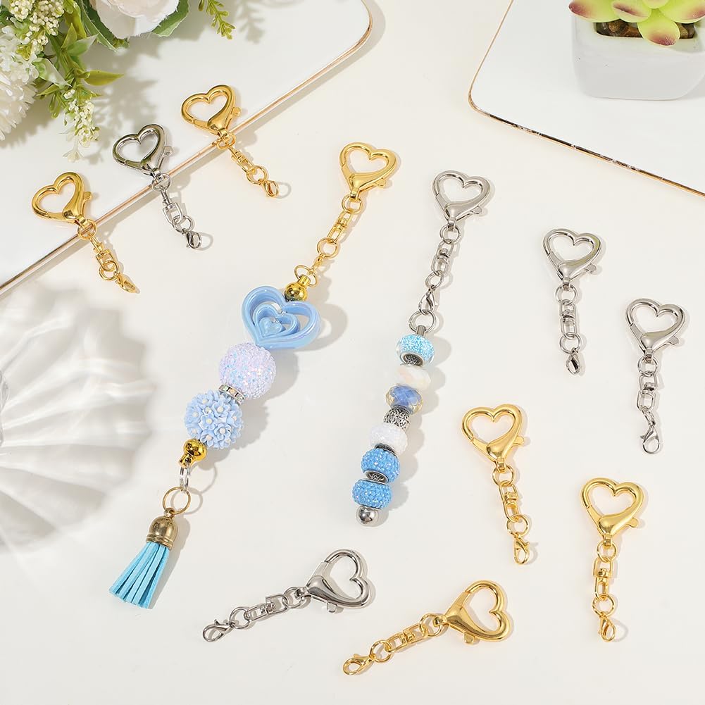 5/15/30Pcs Heart Shaped Swivel - مراجعة Jewelry Making Hardware وسعره