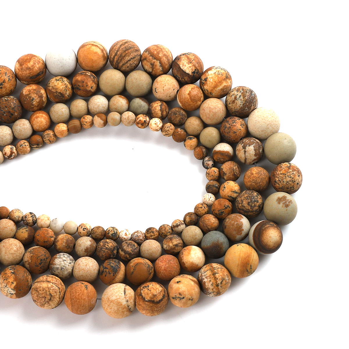 New Natural Stone Picture Jasp - مراجعة Jewelry Making Stones وسعره