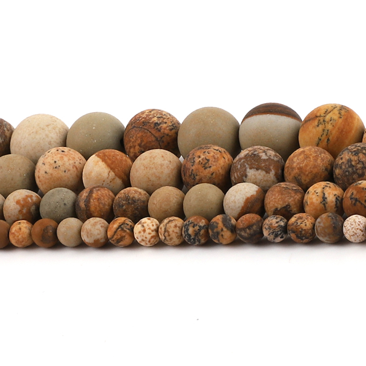 New Natural Stone Picture Jasp - مراجعة Jewelry Making Stones وسعره