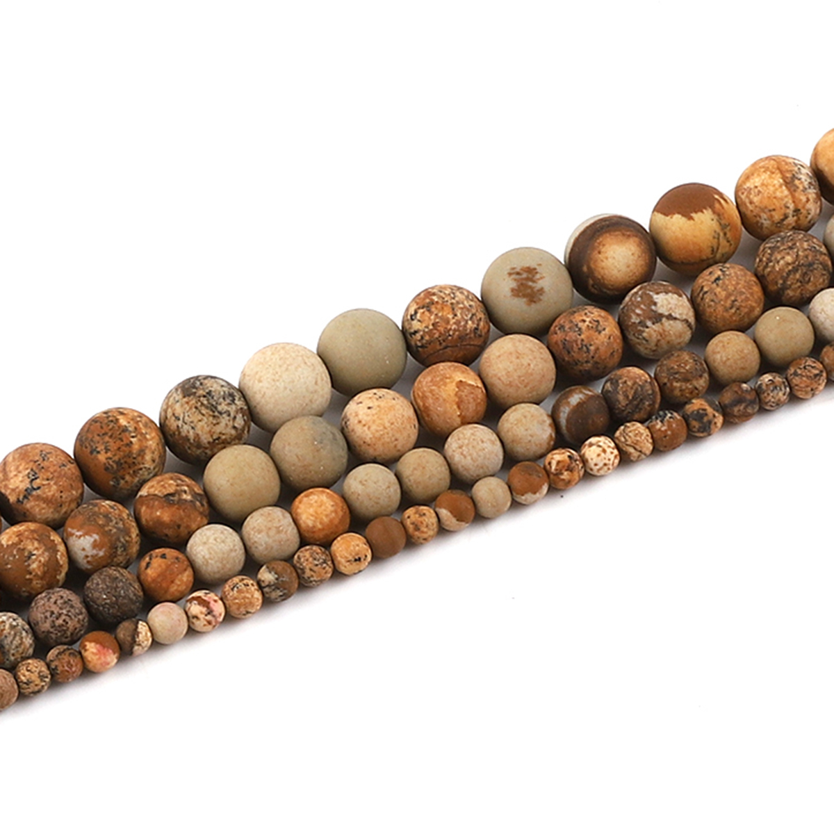 New Natural Stone Picture Jasp - مراجعة Jewelry Making Stones وسعره