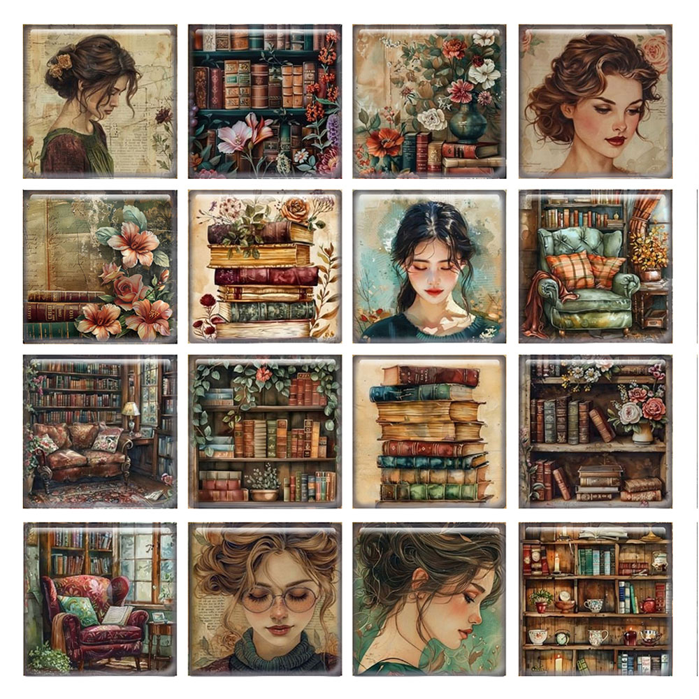 10pcs/lots Retro Love to Read  - مراجعة Jewelry Making Books وسعره