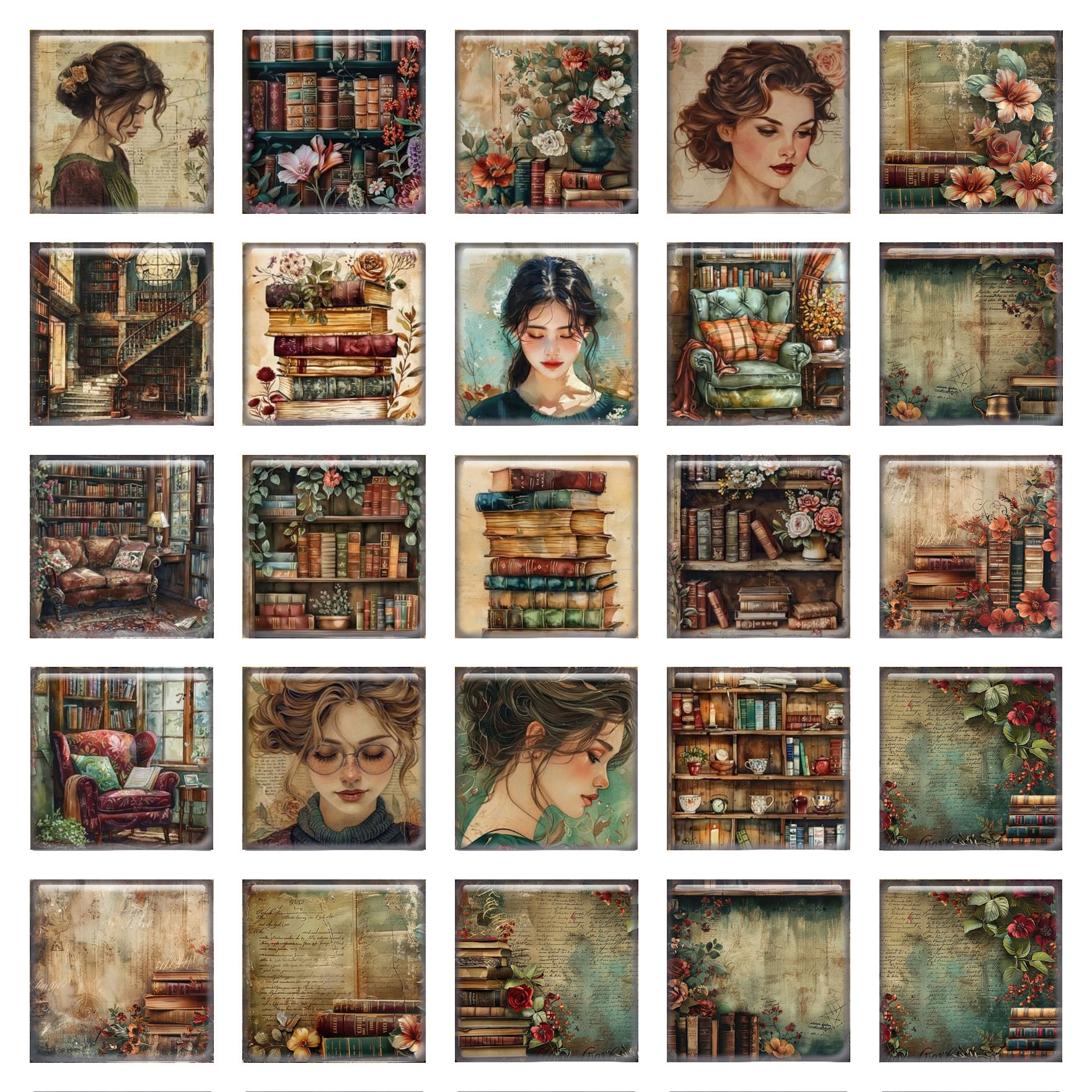 10pcs/lots Retro Love to Read  - مراجعة Jewelry Making Books وسعره