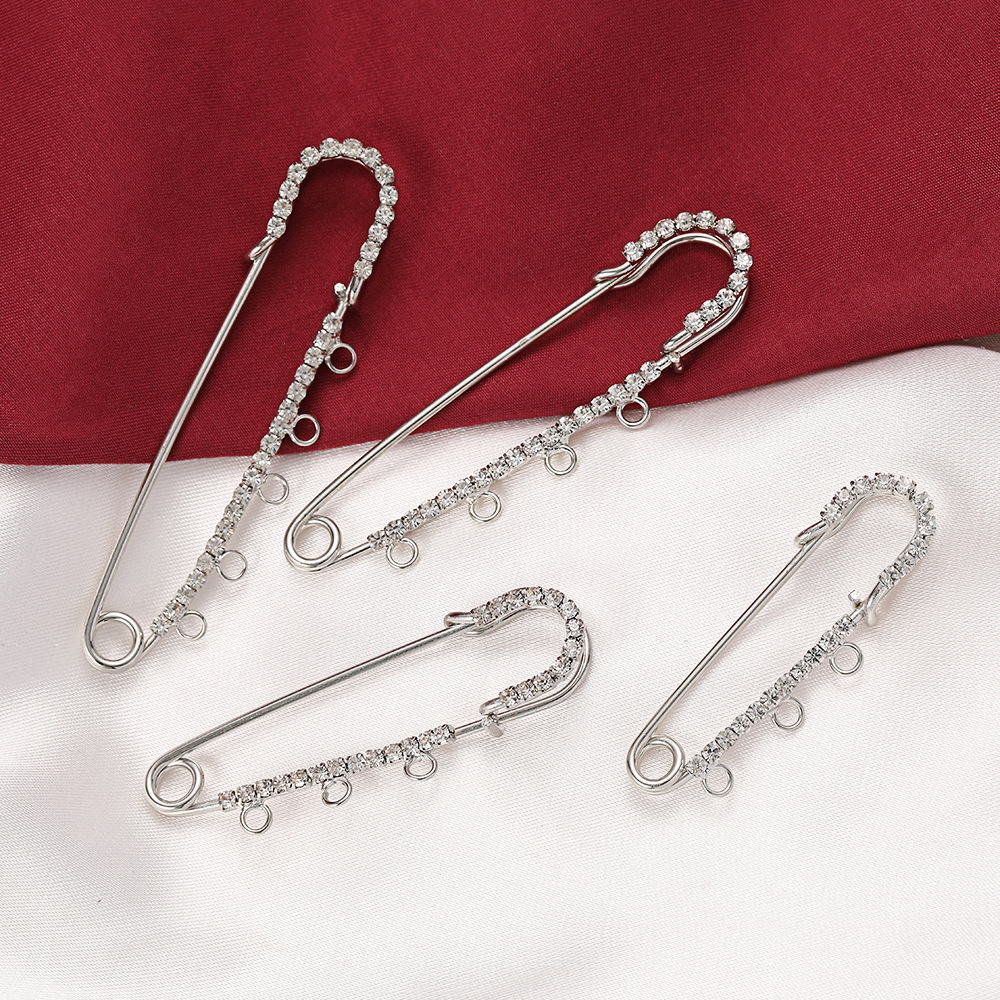 5pcs Rhinestone Charms Safety  - مراجعة Jewelry Making Ring Tool وسعره