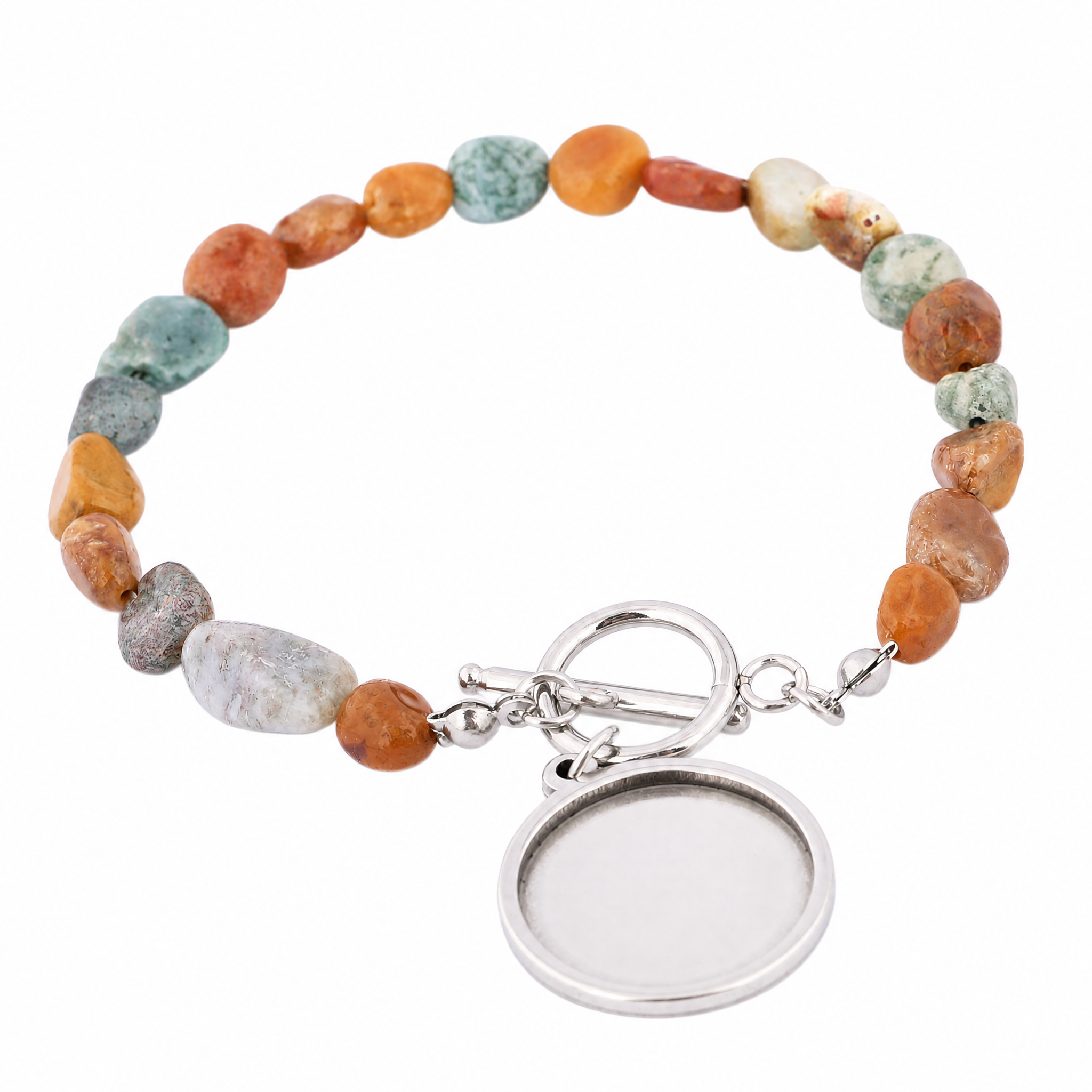 2pcs Natural Stone Beaded Brac - مراجعة Jewelry Making Stones وسعره