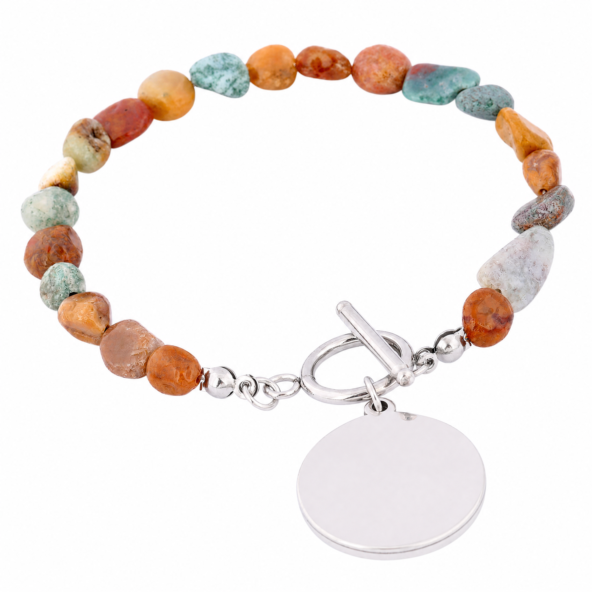 2pcs Natural Stone Beaded Brac - مراجعة Jewelry Making Stones وسعره