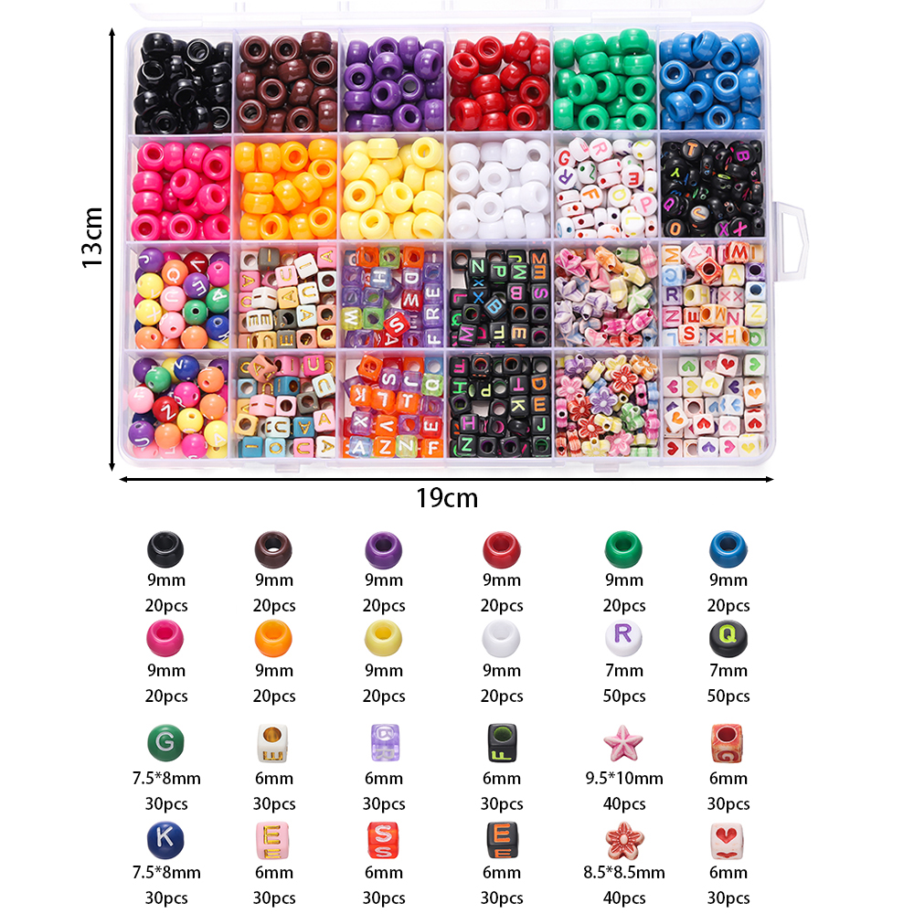 680pcs/Box Colorful Acrylic Po - مراجعة Jewelry Making Degree وسعره