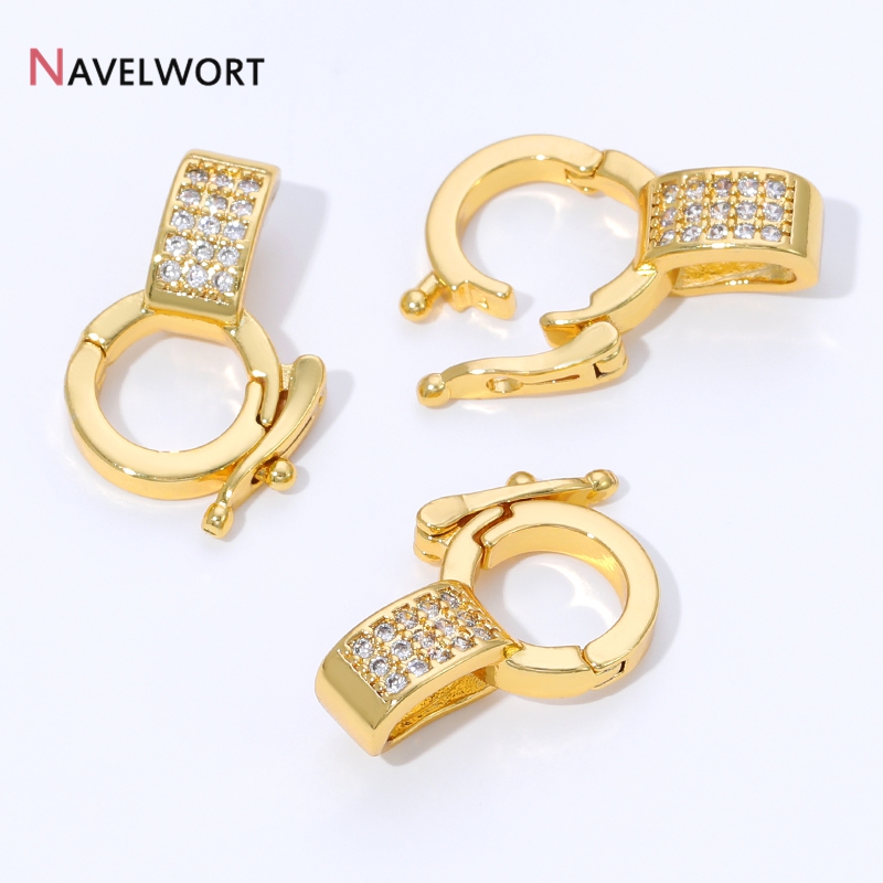 18K Gold Plated Brass Inlaid Z - مراجعة Jewelry Making Hardware وسعره