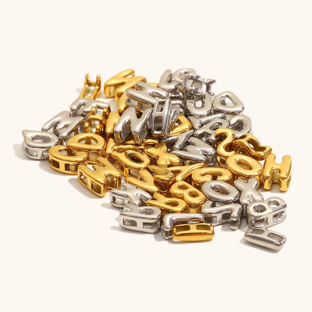 La.Muses 26 Letter Hollow Bead - مراجعة Jewelry Making In La وسعره