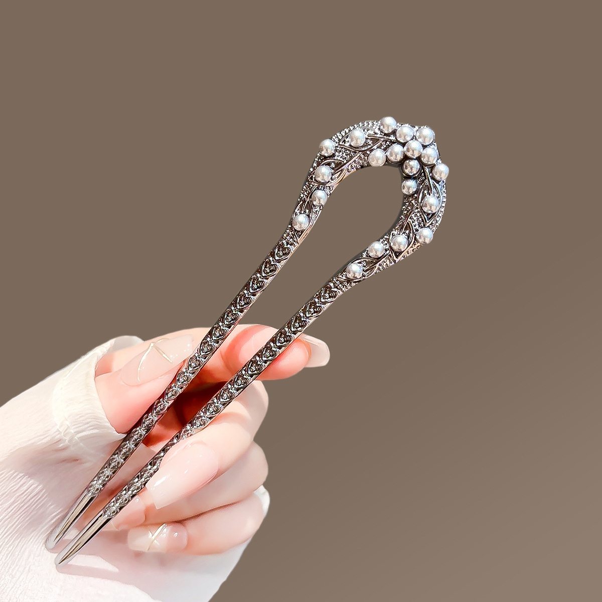 New Pearl U Shaped Hairpin For - مراجعة Jewelry Making Adults وسعره