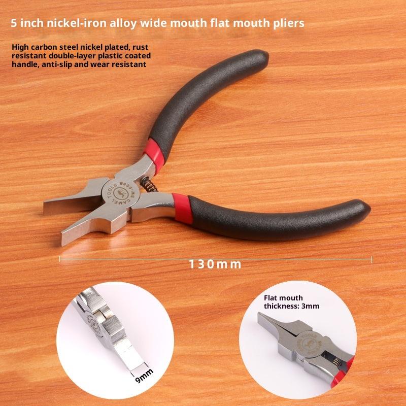 ⭐ 1Pcs Wide Flat Nose Pliers 5 - مراجعة Jewelry Making Needle Nose Pliers وسعره