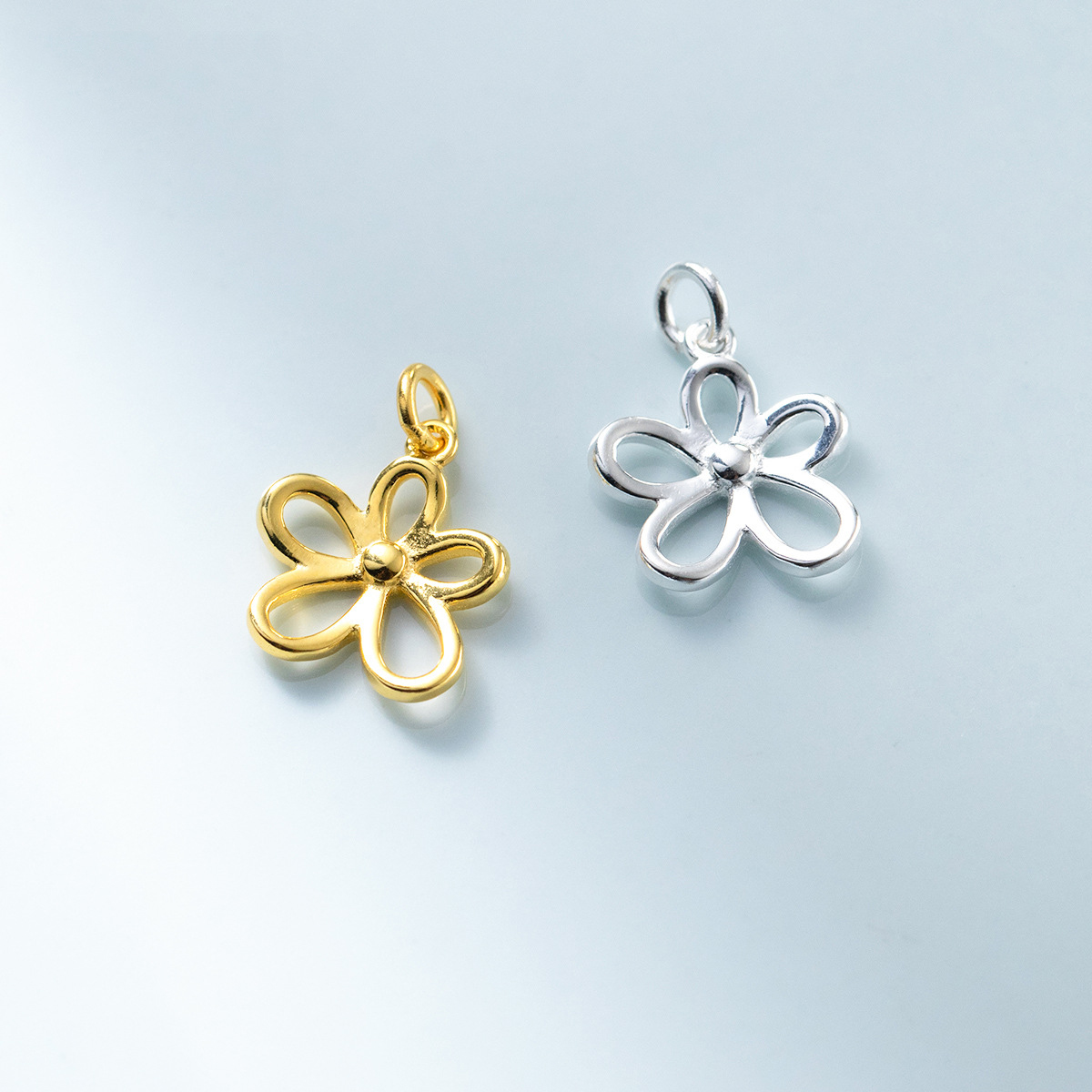 925 Sterling Silver Hollow Flo - مراجعة Jewelry Making In La وسعره