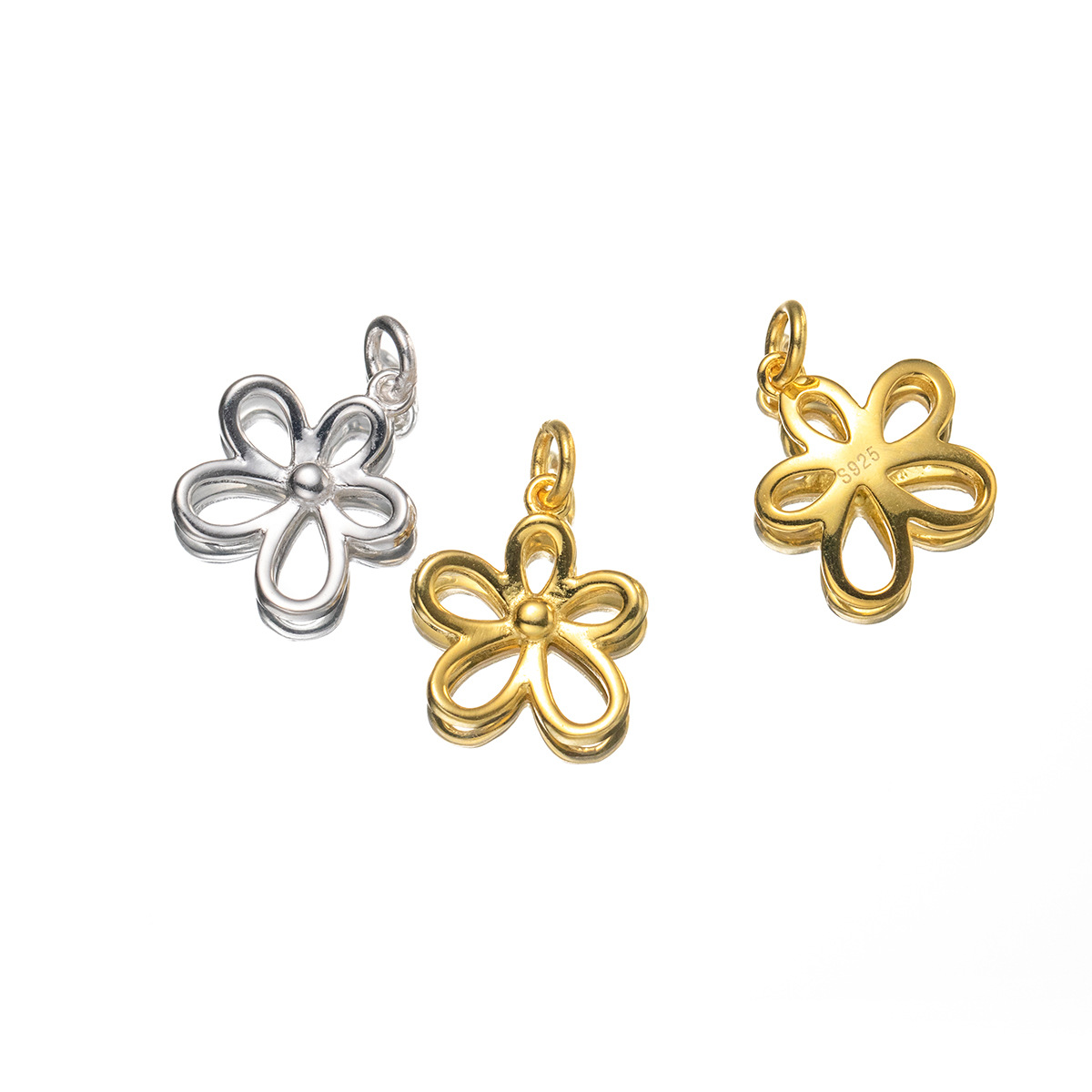 925 Sterling Silver Hollow Flo - مراجعة Jewelry Making In La وسعره