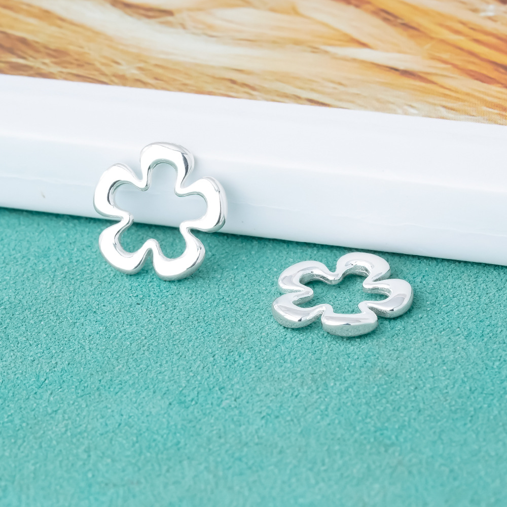 925 Sterling Silver Hollow Flo - مراجعة Jewelry Making In La وسعره
