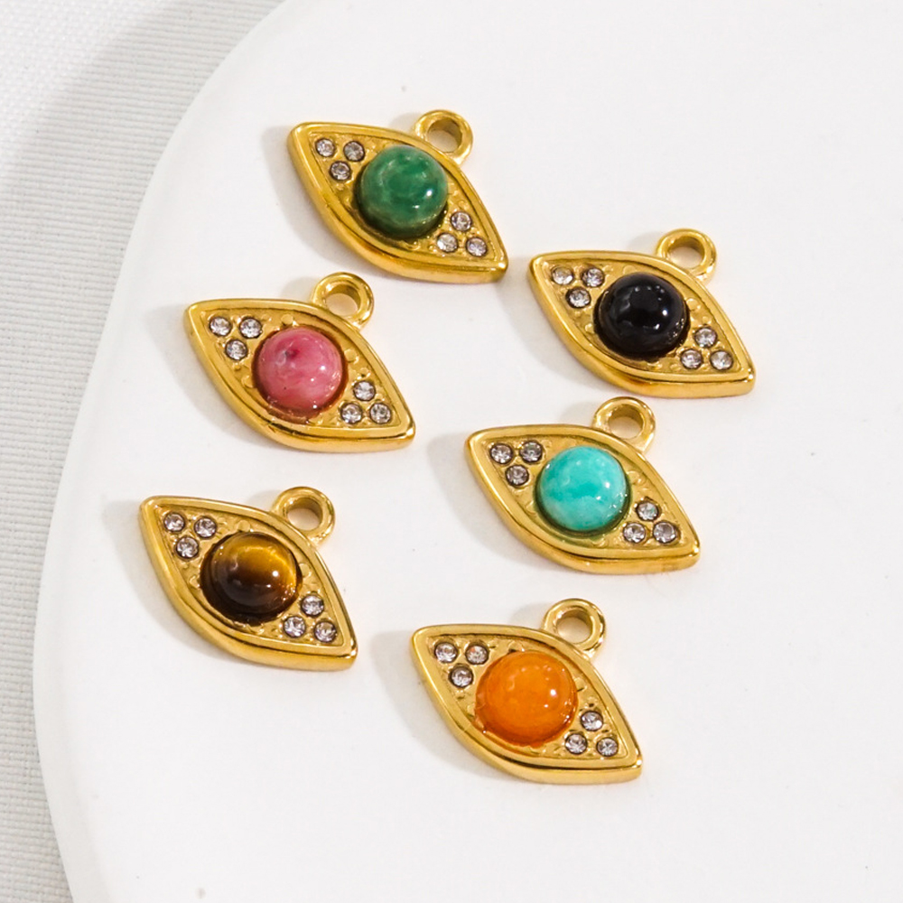 3Pcs Natural Stone Beads Eye S - مراجعة Jewelry Making Stones وسعره
