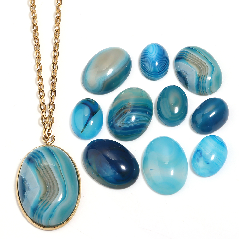 5pcs Natural Stone Cabochon Bl - مراجعة Jewelry Making Ring Tool وسعره