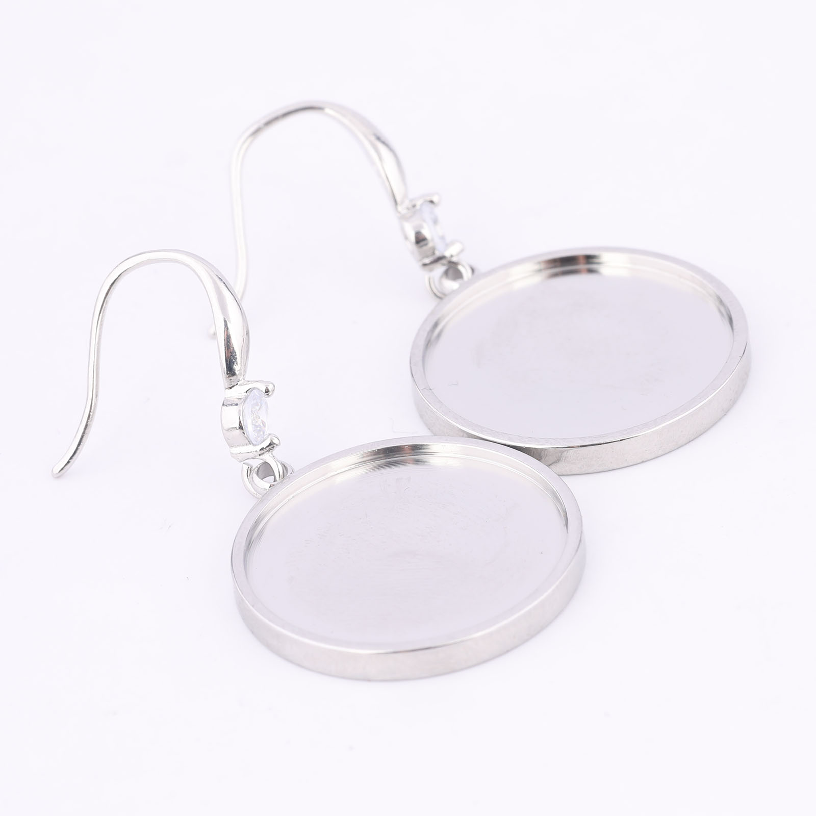 6pcs Stainless Steel Fit 20mm  - مراجعة Jewelry Making Stones وسعره