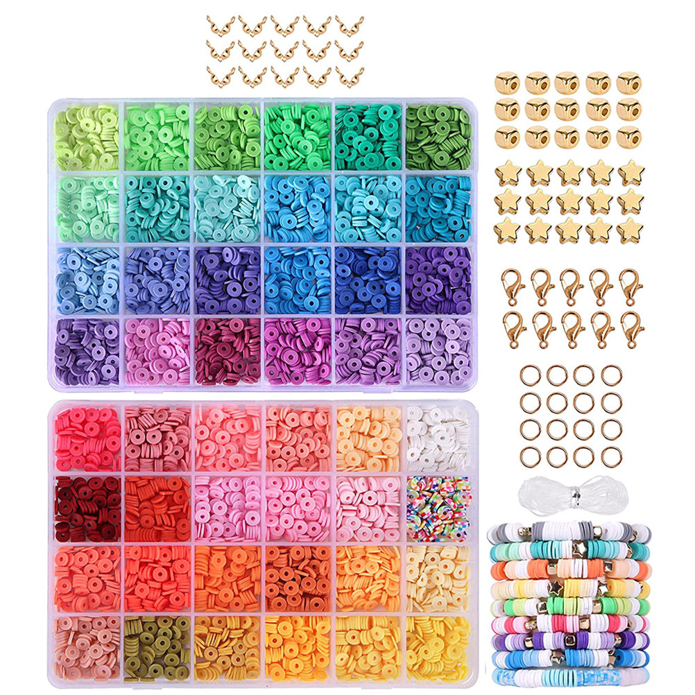 1Set Polymer Clay Beads Jewelr - مراجعة Jewelry Making Adults وسعره