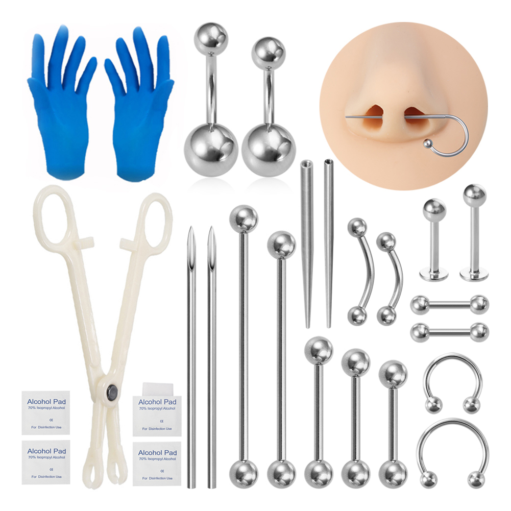 Body Piercing Kit Surgical Ste - مراجعة Jewelry Making Needle Nose Pliers وسعره