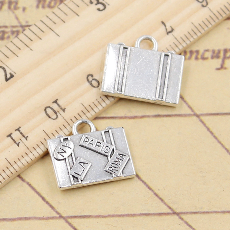 10pcs Charms Travel Bags New Y - مراجعة Jewelry Making York وسعره
