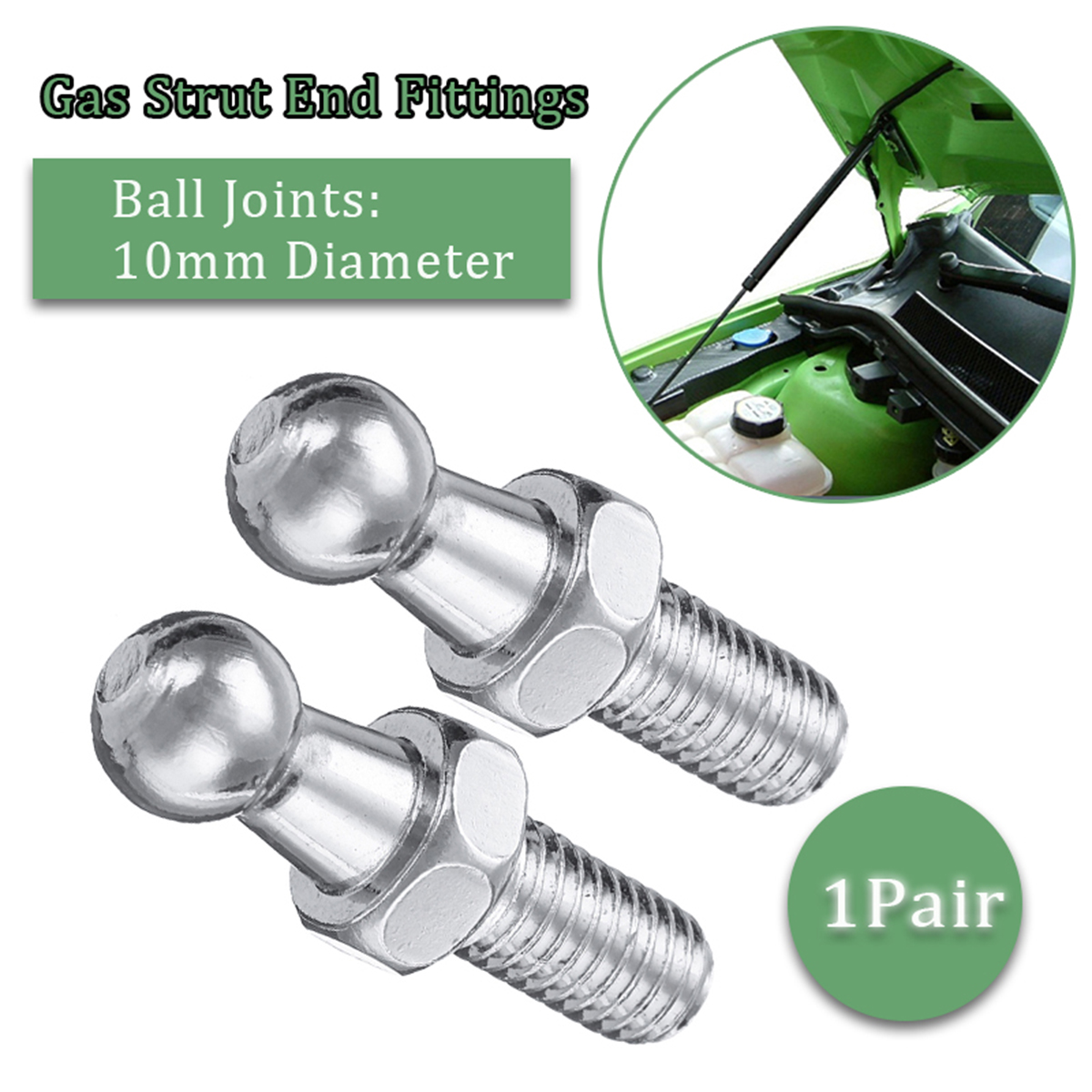 10mm M8 Boot Bonnet Gas Strut  - مراجعة Eyepin Ball End وسعره