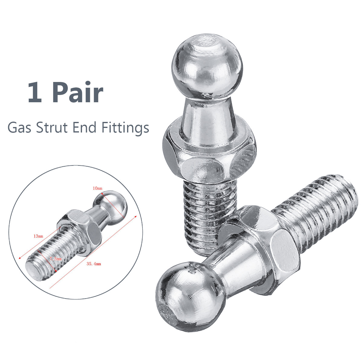 10mm M8 Boot Bonnet Gas Strut  - مراجعة Eyepin Ball End وسعره