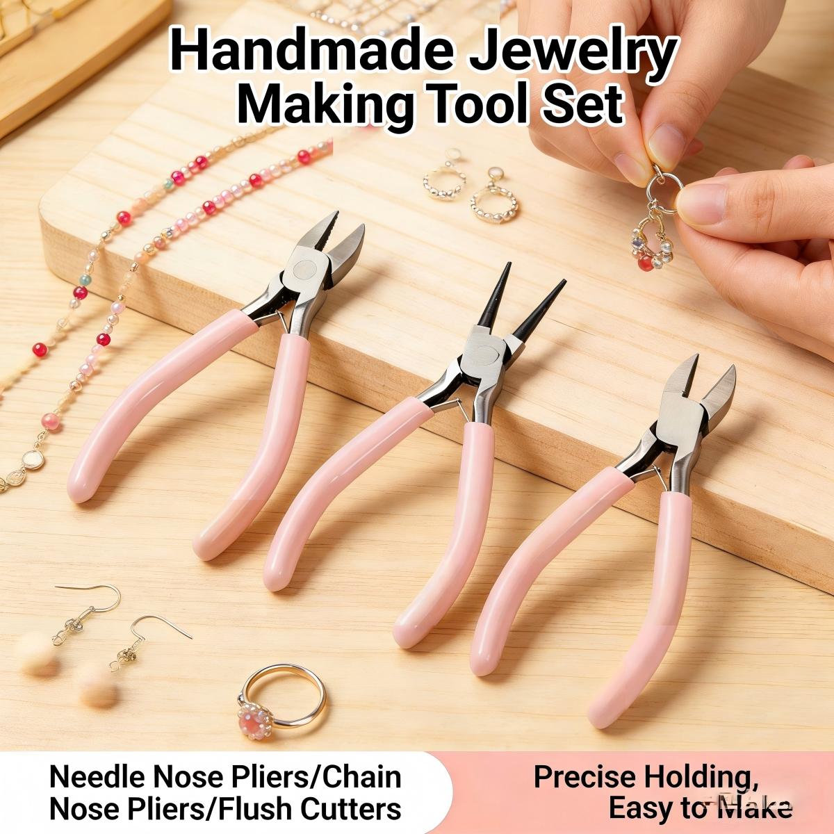 3Pcs Jewelry Pliers Set - Prec - مراجعة Jewelry Making Needle Nose Pliers وسعره