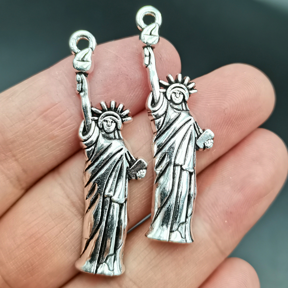 Antiquing 10pcs Statue Of Libe - مراجعة Jewelry Making York وسعره