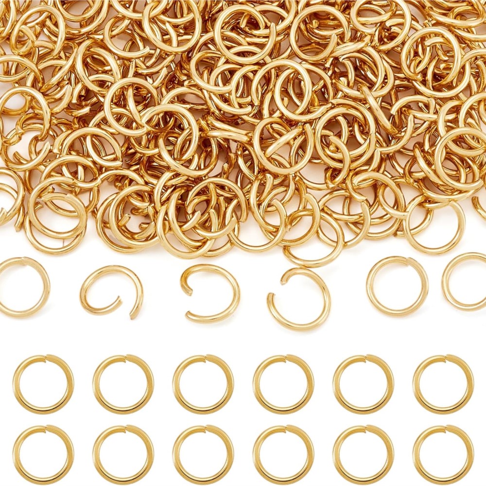 200/400Pcs Metal Gold Color Op - مراجعة Jewelry Making Ring Tool وسعره