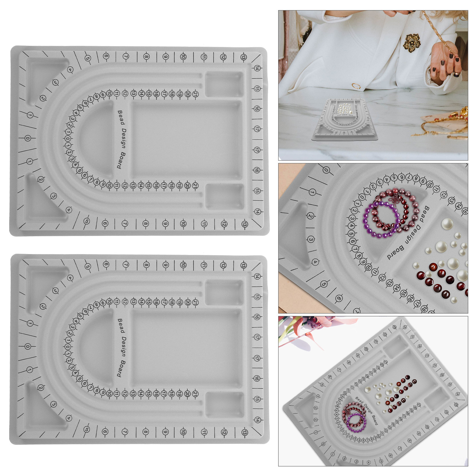 2Pcs Bead Design Board Jewelry - مراجعة Jewelry Making Beads وسعره