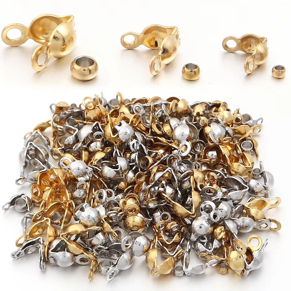 40-200pcs Stainless Steel Conn - مراجعة Jewelry Making Beads وسعره
