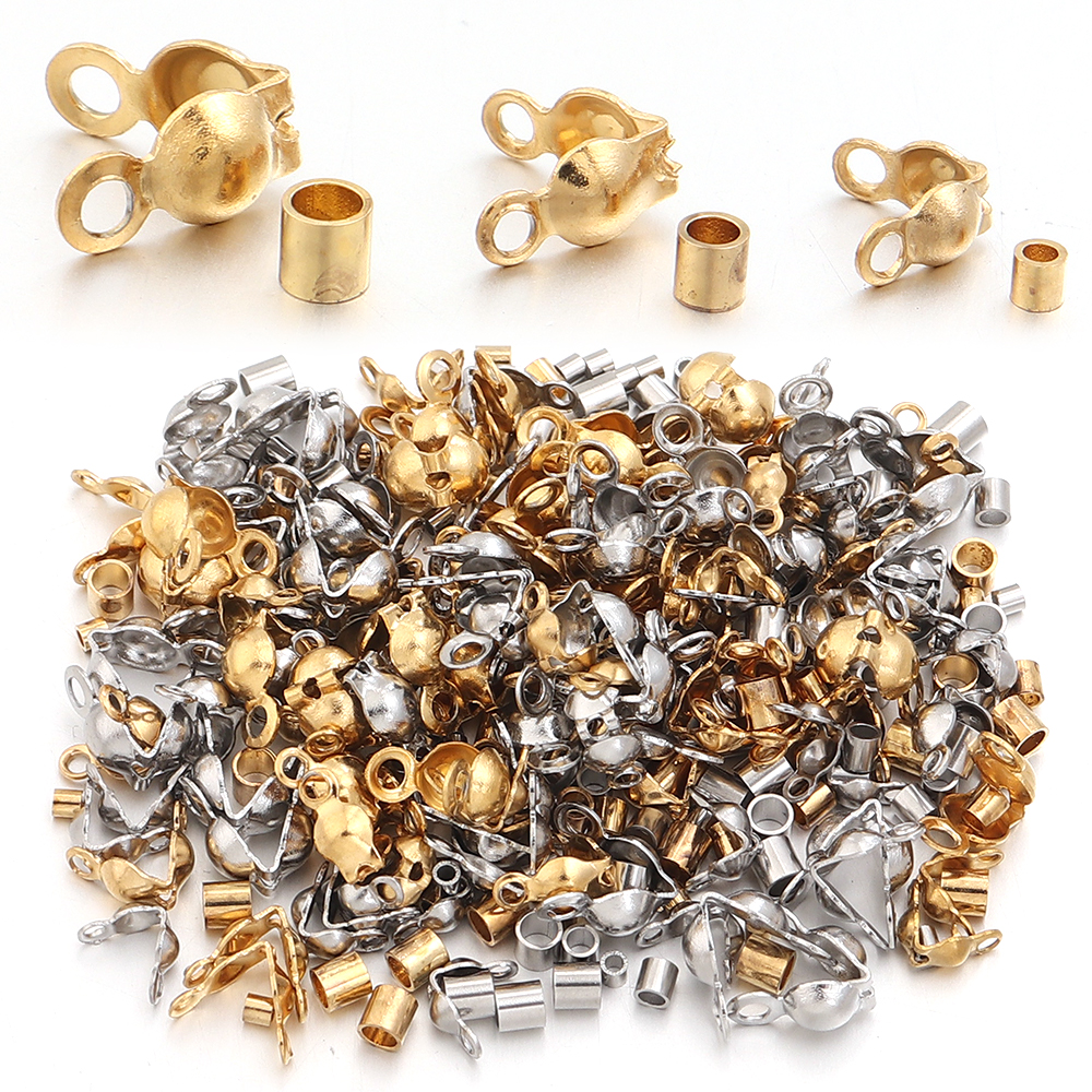 40-200pcs Stainless Steel Conn - مراجعة Jewelry Making Beads وسعره