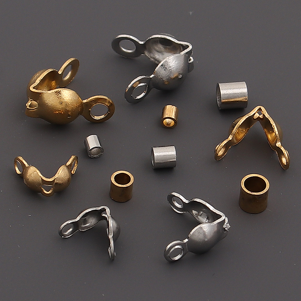 40-200pcs Stainless Steel Conn - مراجعة Jewelry Making Beads وسعره