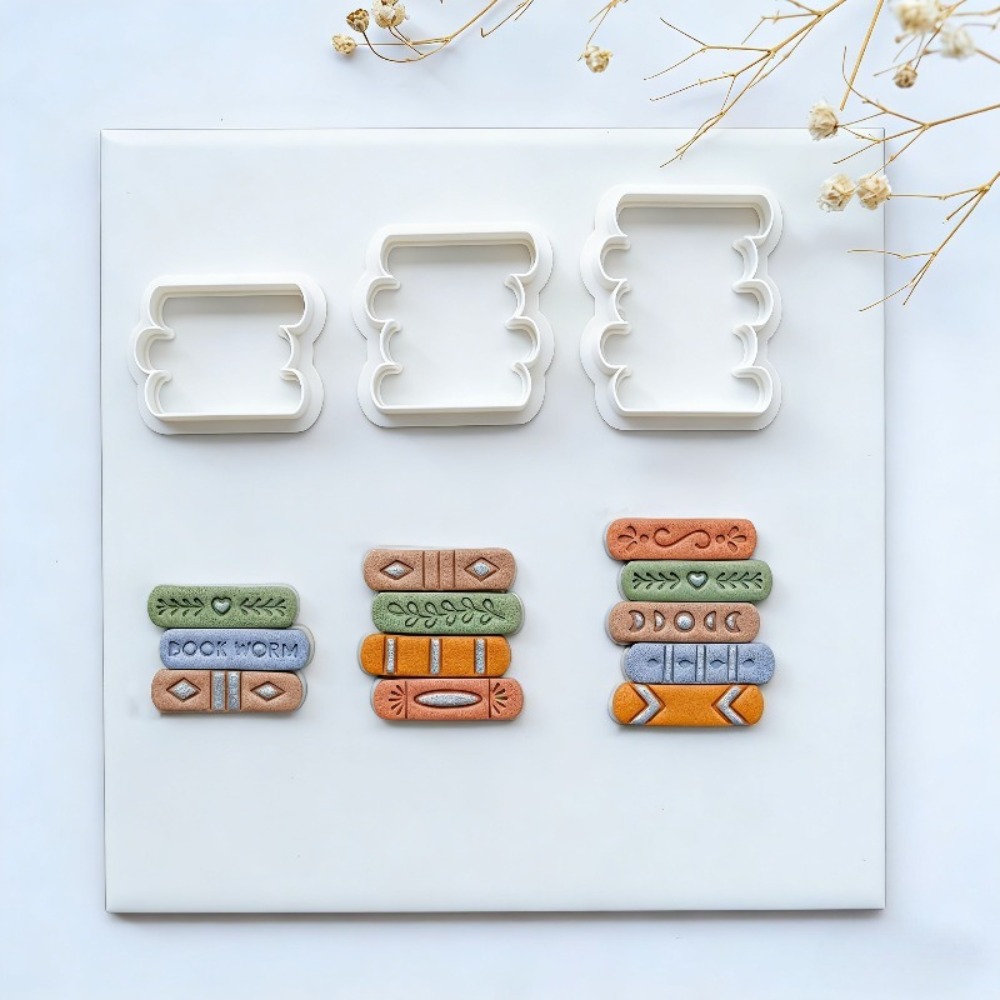 7pcs/set Book Stack Themed Pol - مراجعة Jewelry Making Books وسعره