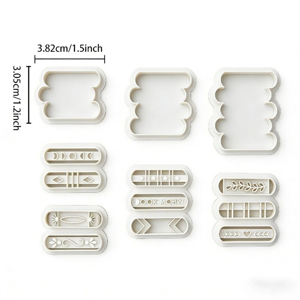 7pcs/set Book Stack Themed Pol - مراجعة Jewelry Making Books وسعره