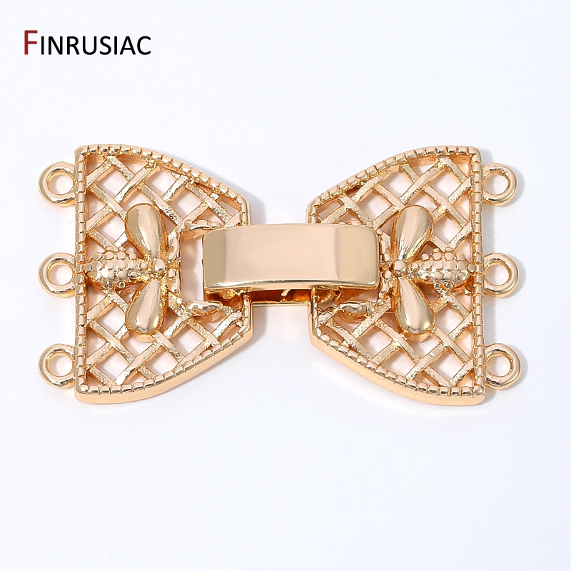 14K Gold Plated Brass 3-Row Pe - مراجعة Jewelry Making Beads وسعره