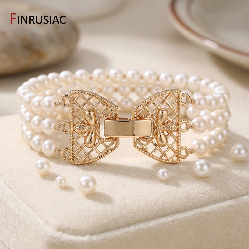 14K Gold Plated Brass 3-Row Pe - مراجعة Jewelry Making Beads وسعره