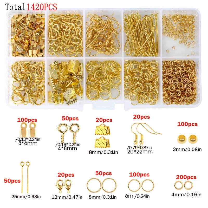 1420pcs 1box Jewelry Findings  - مراجعة Jewelry Making Ring Tool وسعره
