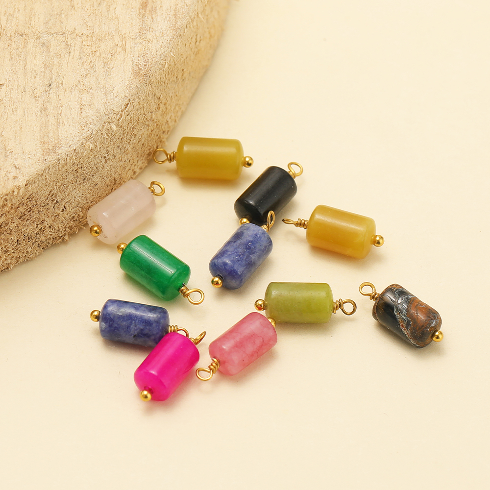 10pcs Stainless Steel Natural  - مراجعة Jewelry Making Stones وسعره