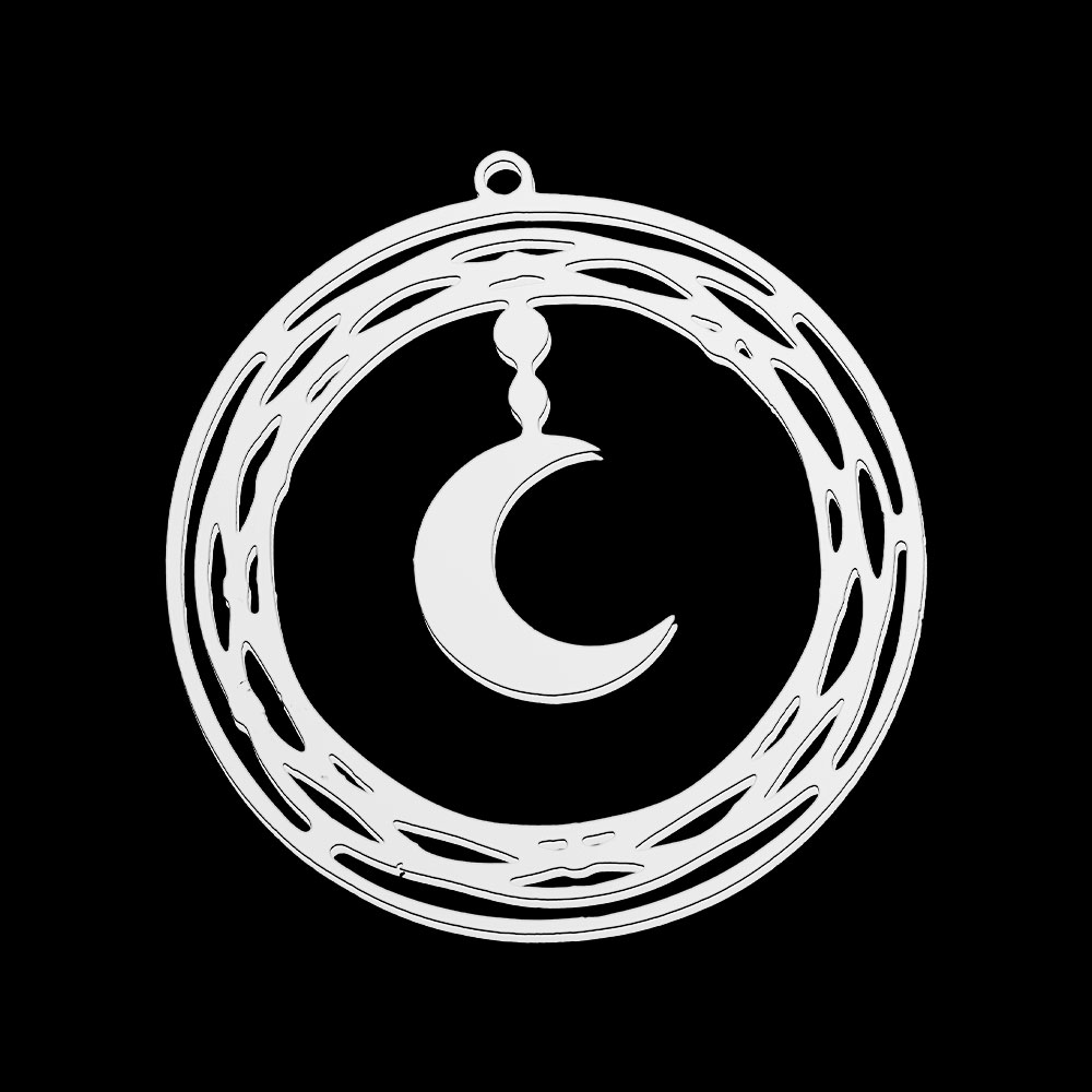 5pcs/Lot Stainless Steel Moon  - مراجعة Jewelry Making In La وسعره