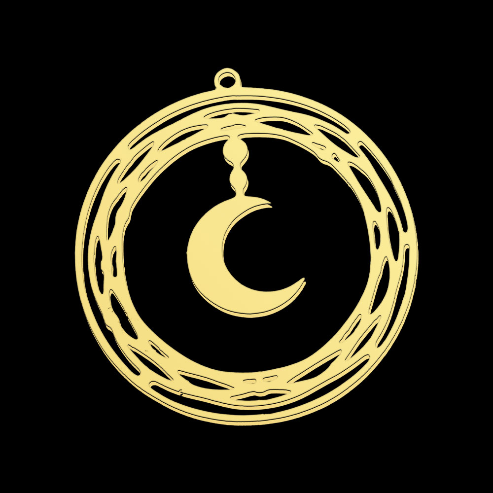 5pcs/Lot Stainless Steel Moon  - مراجعة Jewelry Making In La وسعره