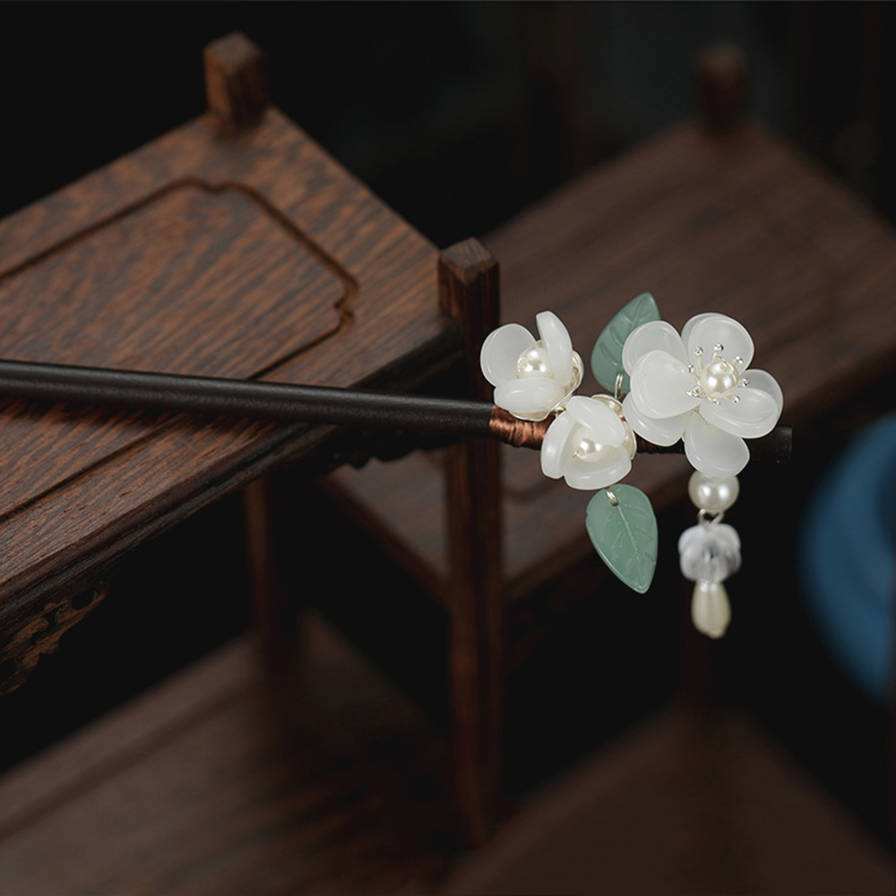 Retro Flower Hairpin With Pear - مراجعة Jewelry Making Adults وسعره