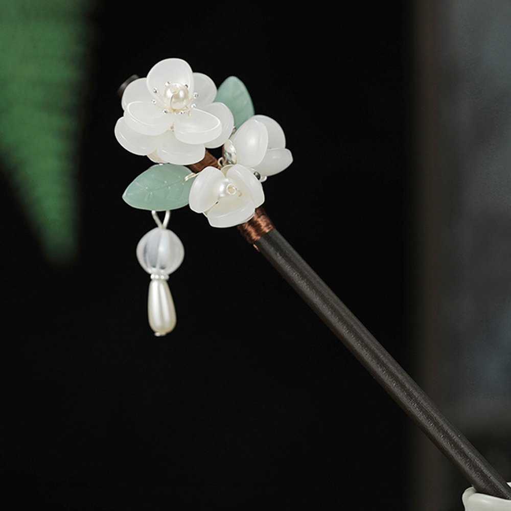 Retro Flower Hairpin With Pear - مراجعة Jewelry Making Adults وسعره