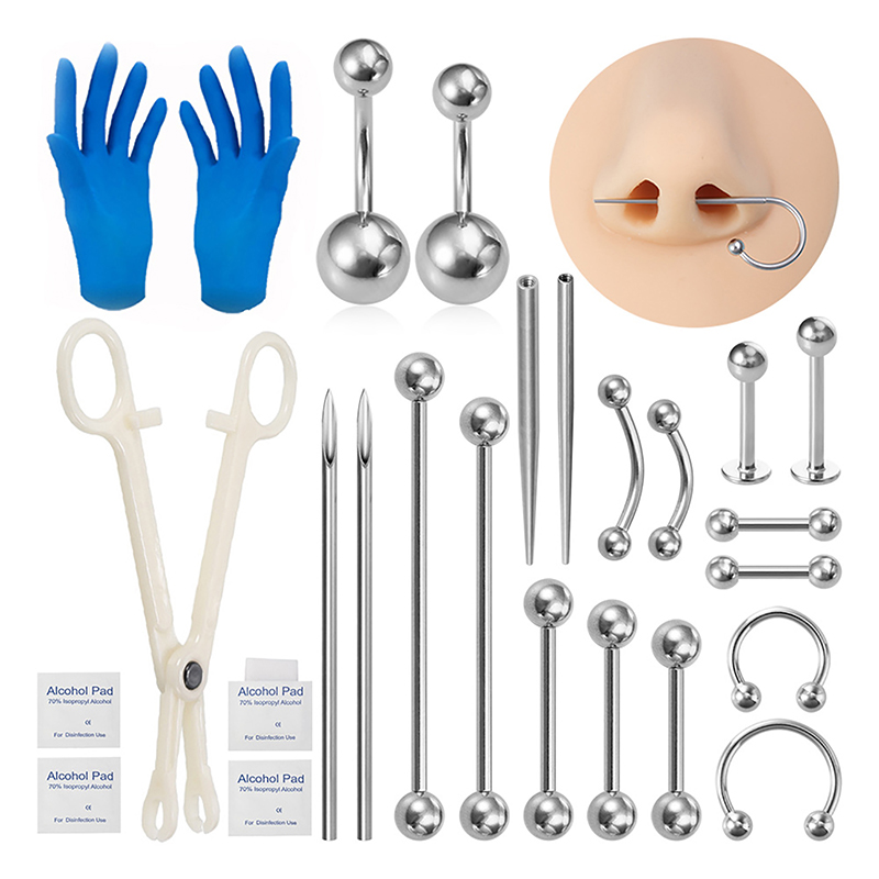 Body Piercing Kit Surgical Ste - مراجعة Jewelry Making Needle Nose Pliers وسعره